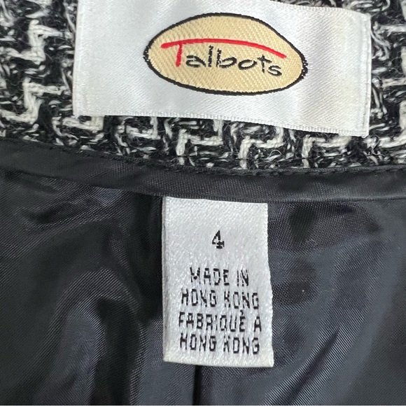 Talbots Vintage Herringbone Wide-Leg Pants Size 4 - Picture 4 of 7